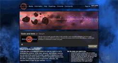 Desktop Screenshot of godsandidols.com